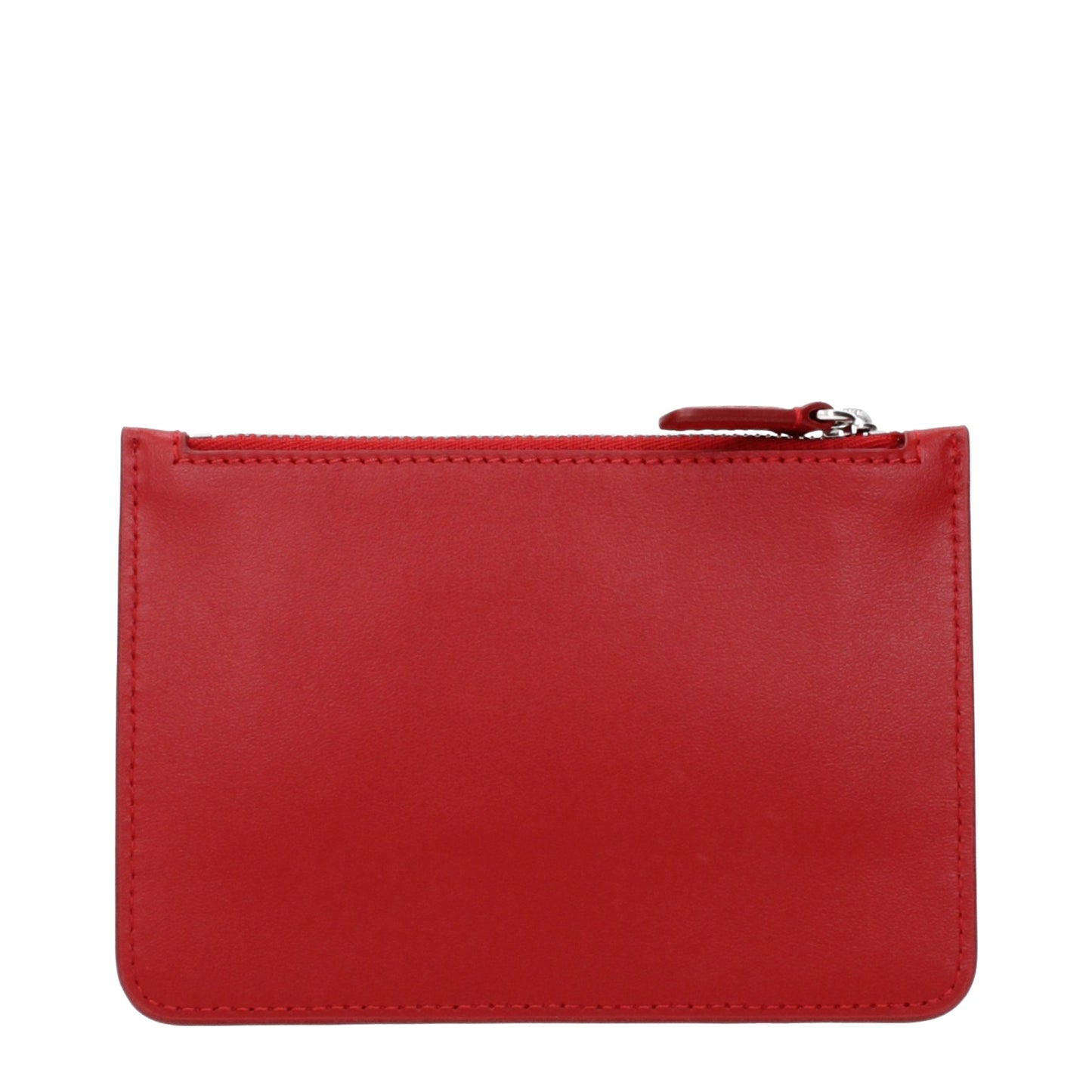 Courrèges Coin Purses Women Leather Red/Ruby