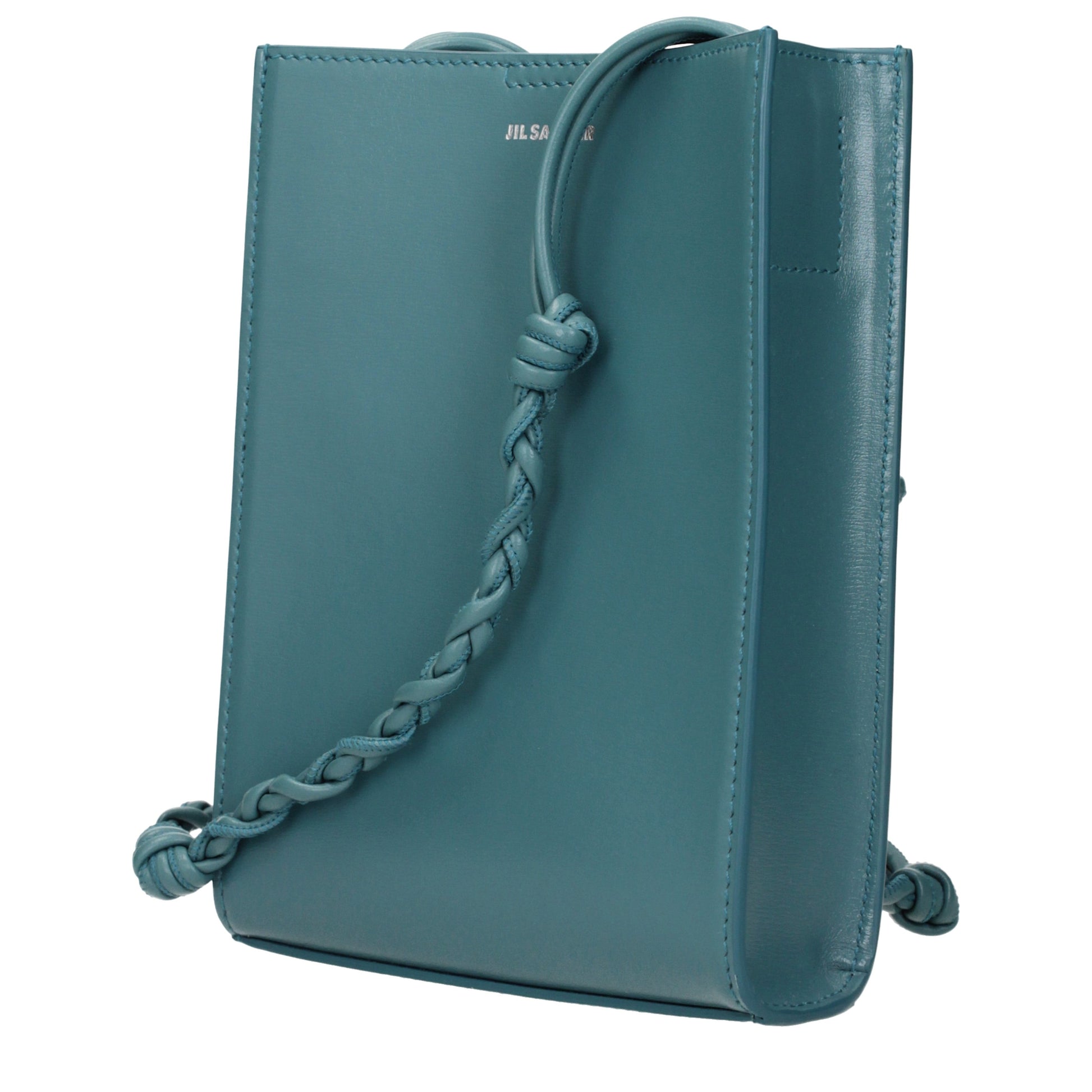 Jil Sander Crossbody Bags Women Leather Green/Lagoon
