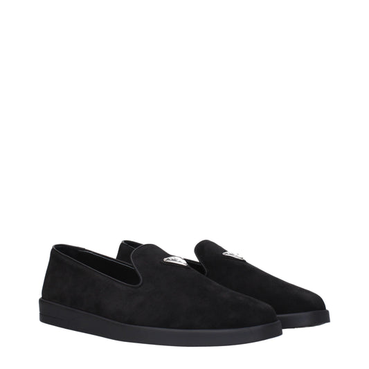 Prada Men's Slip-ons in Suede Black