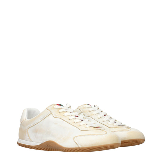 Gucci Sneakers Women Leather Beige/Ivory