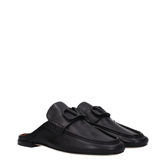 Valentino Garavani Sandals & Slippers Men Leather Black