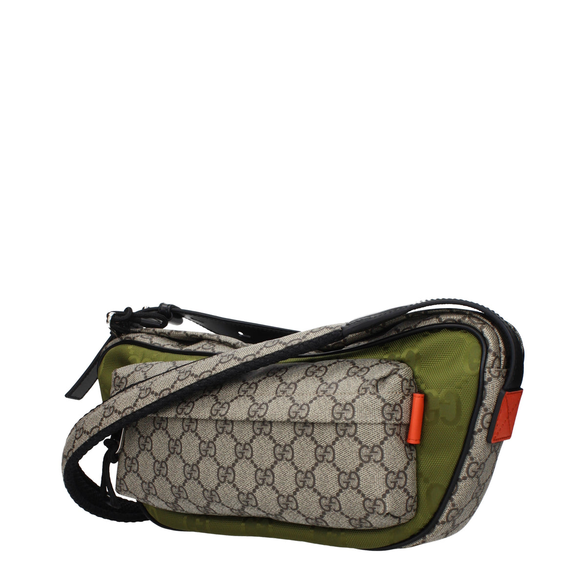 Gucci Crossbody Bags Men Fabric  Beige/Acid Green