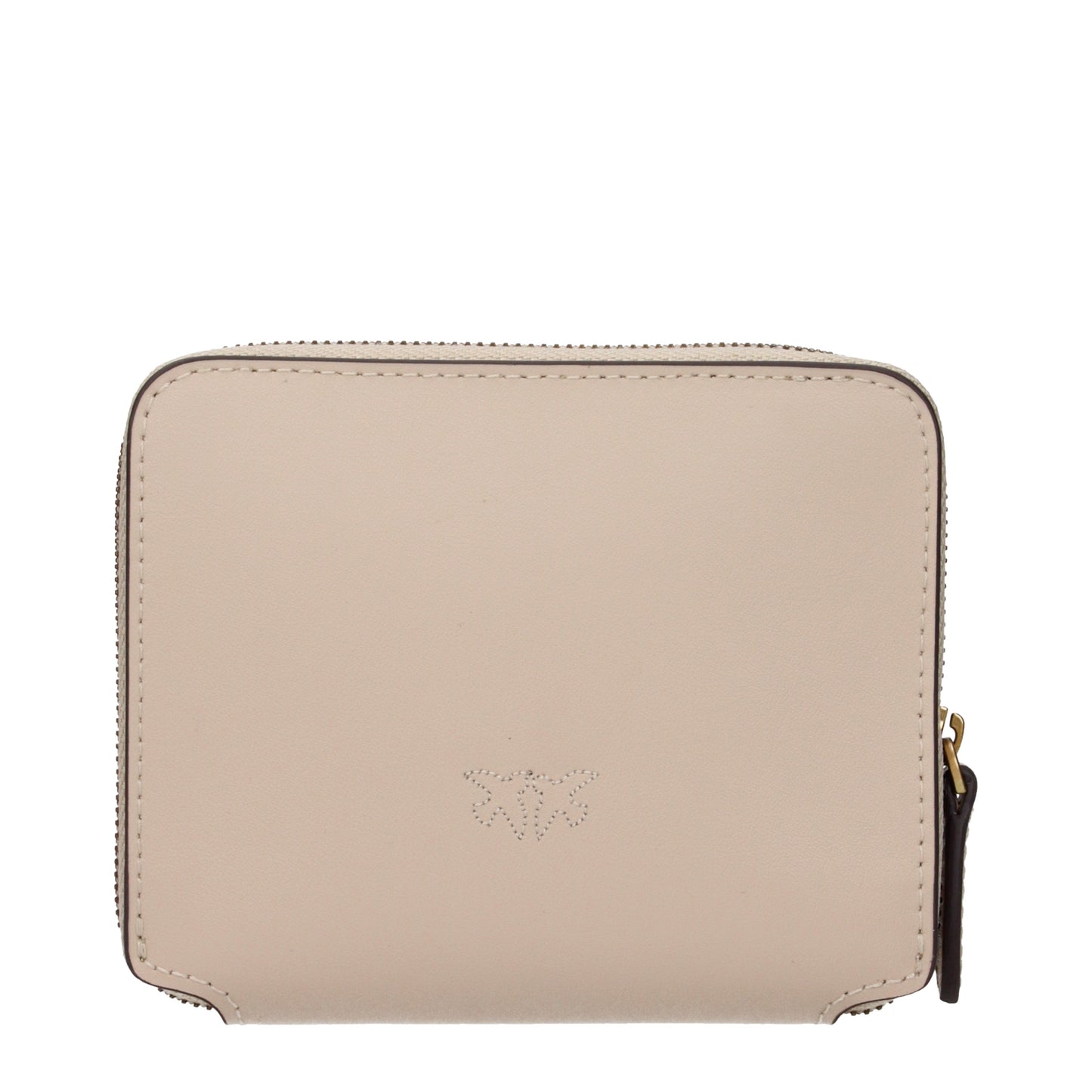 Pinko Wallets Women Leather Beige