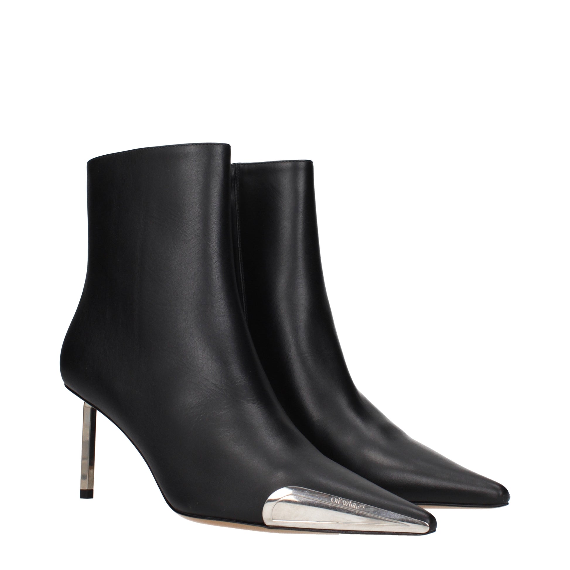 Off-White Women's Ankle Boots Leather