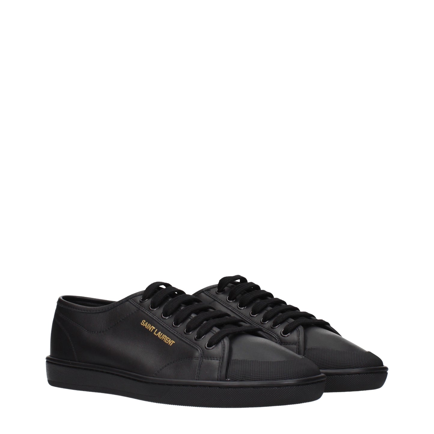Saint Laurent Sneakers Men Leather Black