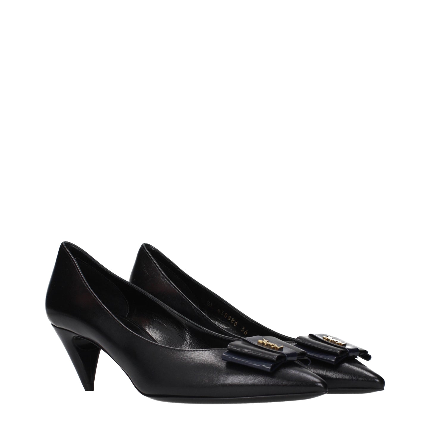 Saint Laurent Pumps Women Leather Black