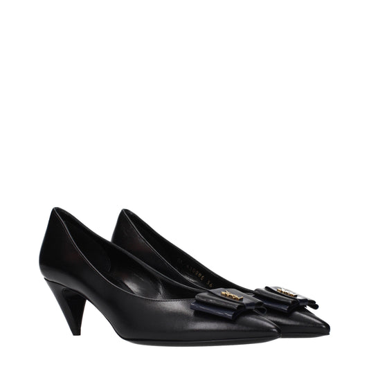 Saint Laurent Pumps Women Leather Black
