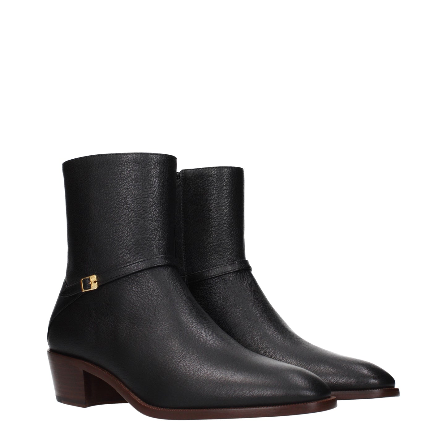 Valentino Garavani Ankle Boots Men Leather Black