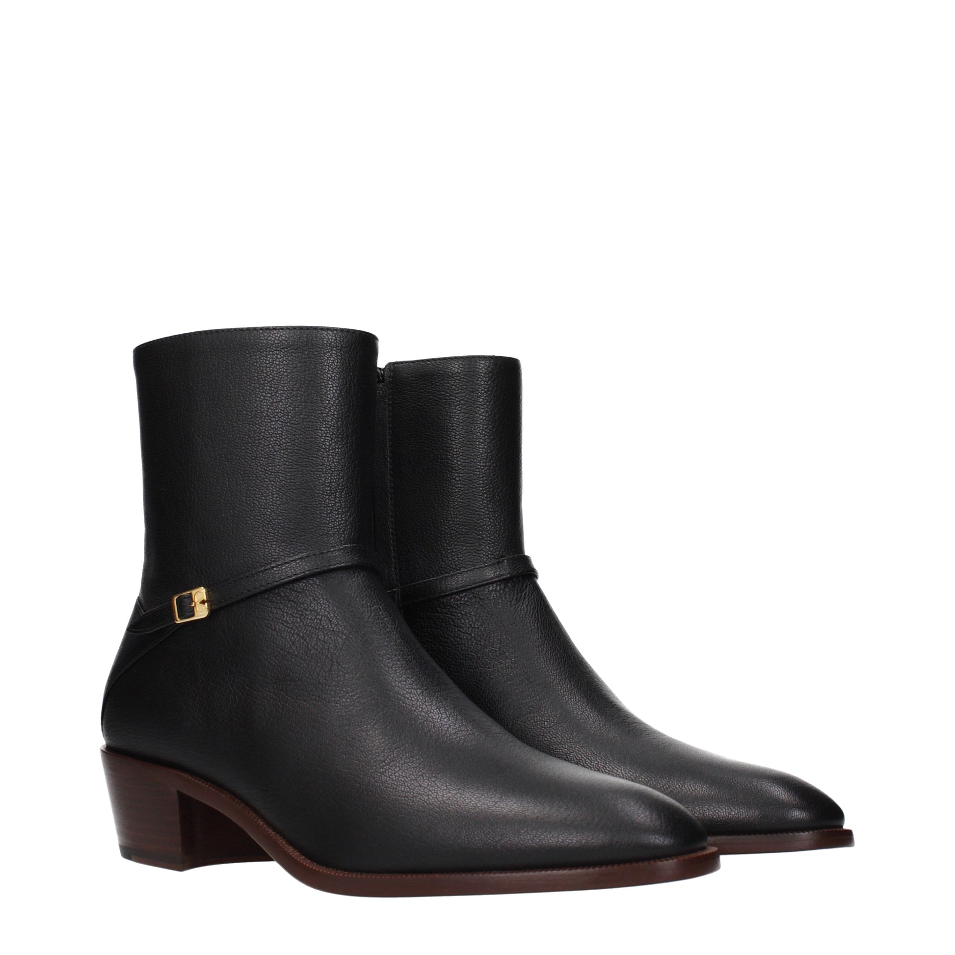 Valentino Garavani Ankle Boots Men Leather Black
