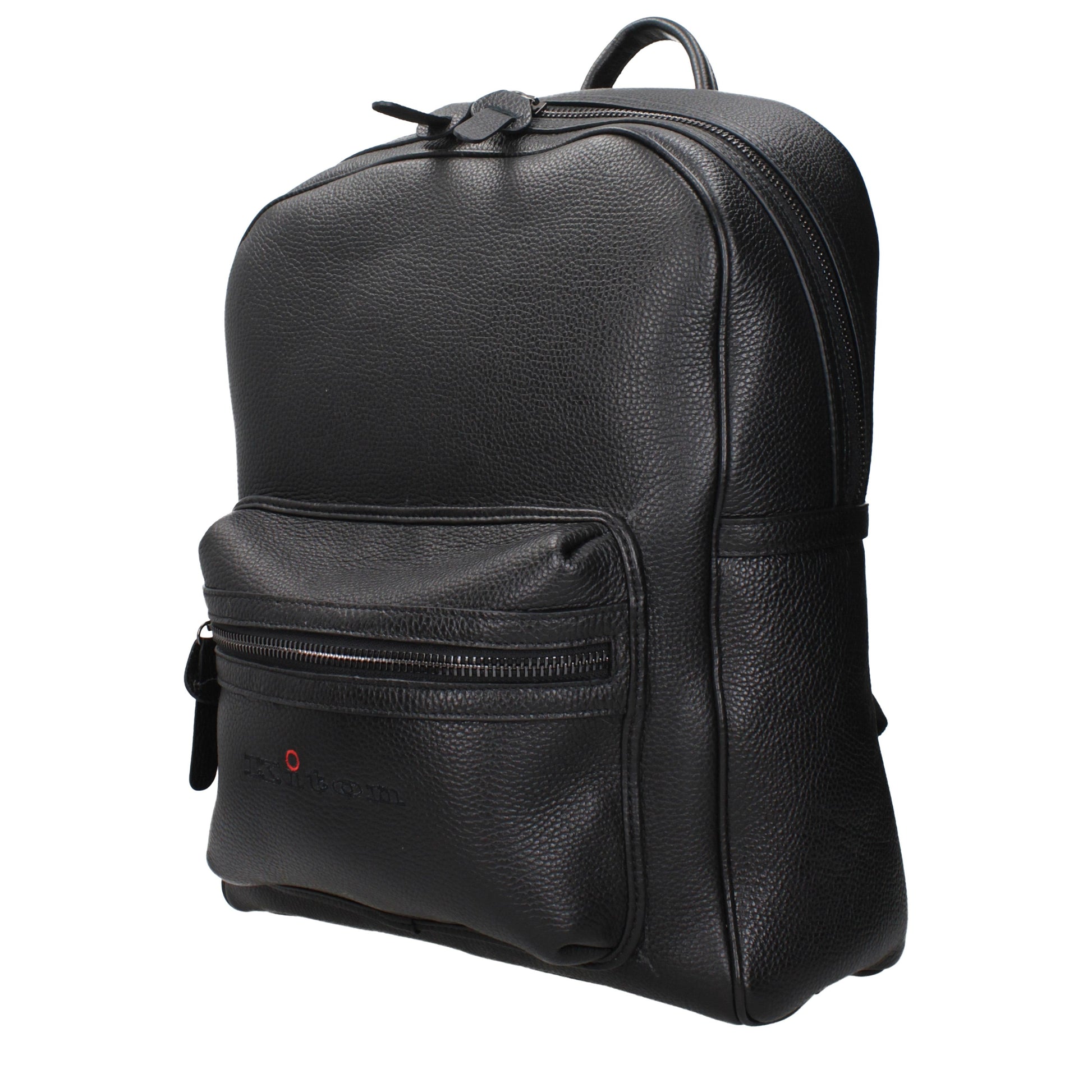 Kiton Backpacks and Bumbags Men Leather Black