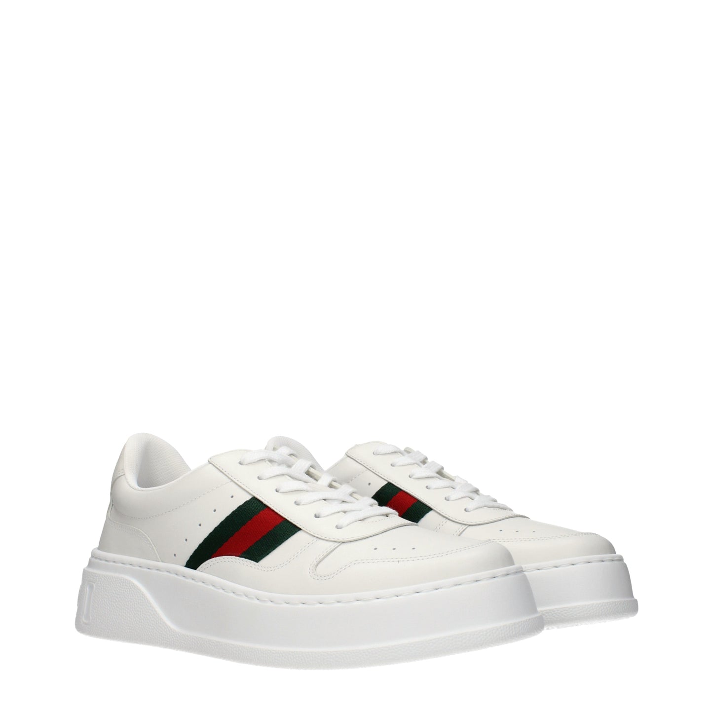 Gucci Sneakers Men Leather White