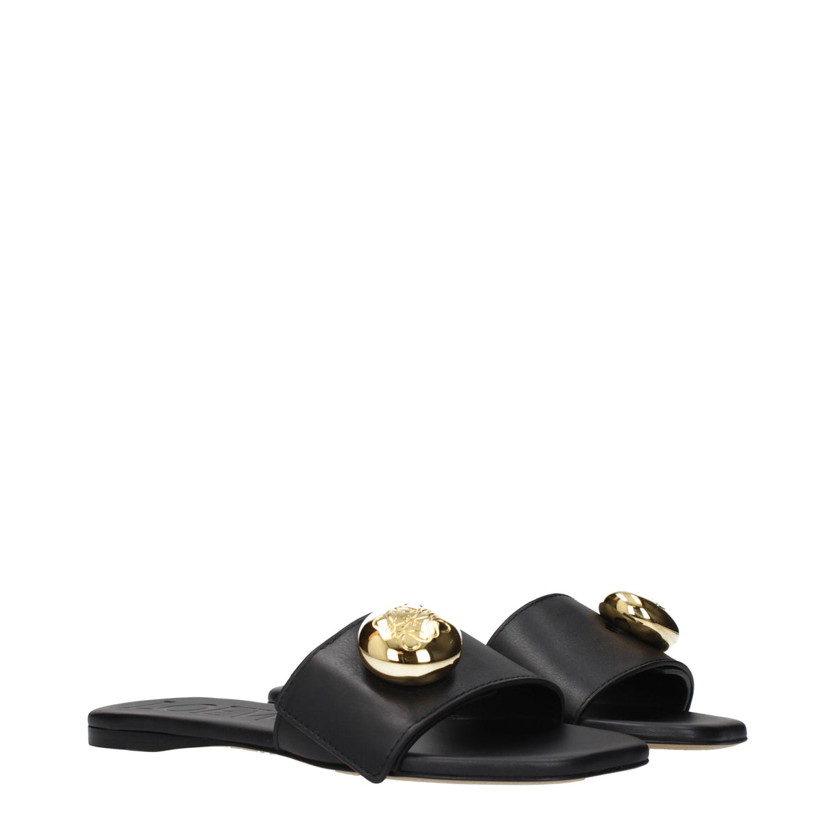 Loewe Slippers and Clogs Women Leather Black