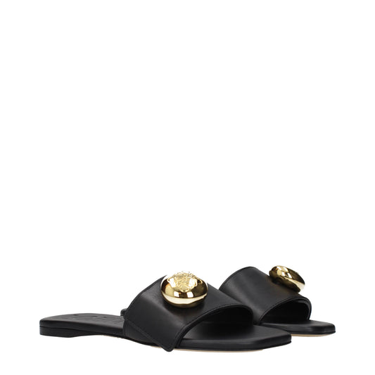 Loewe Slippers and Clogs Women Leather Black