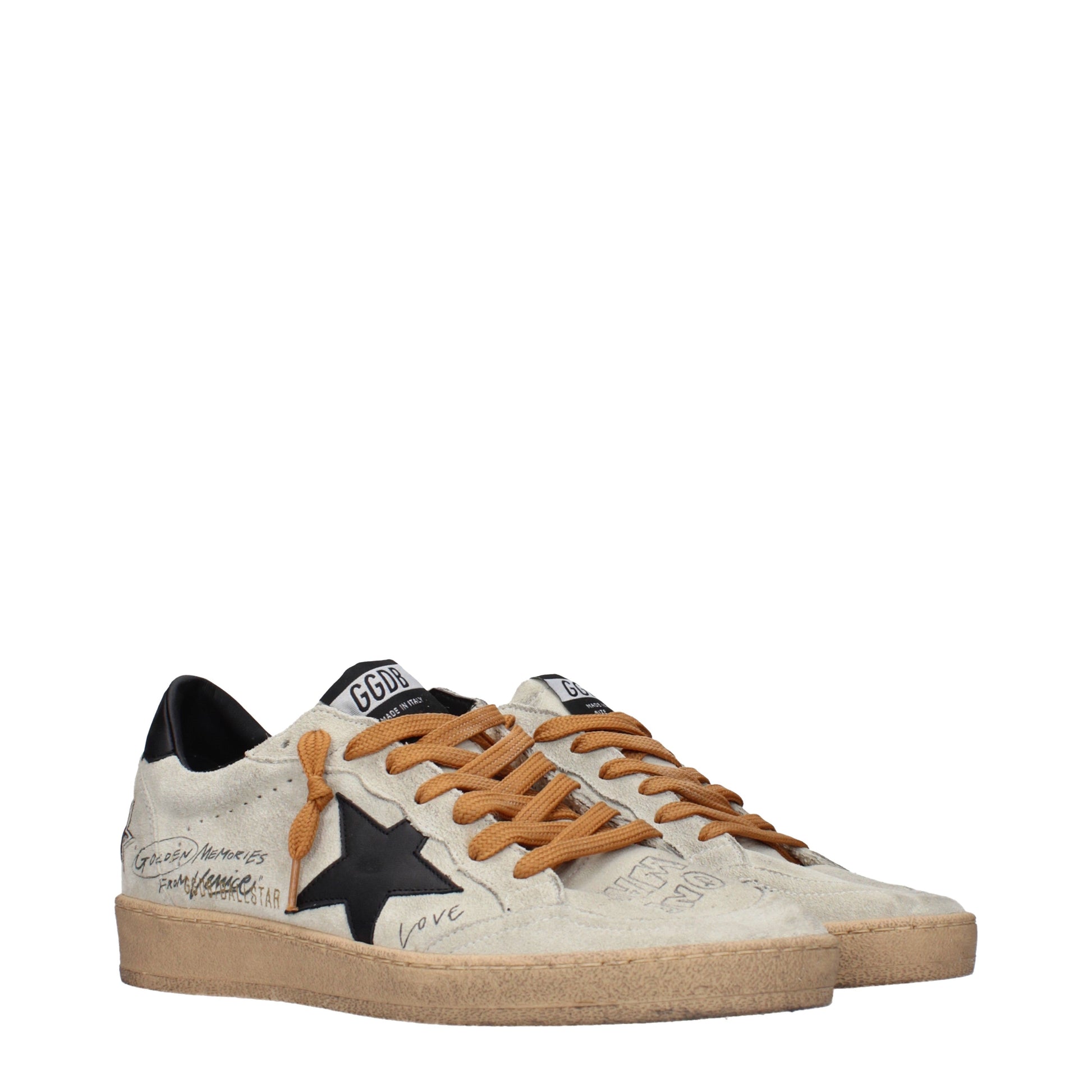 Golden Goose Sneakers Men Suede Gray/Black