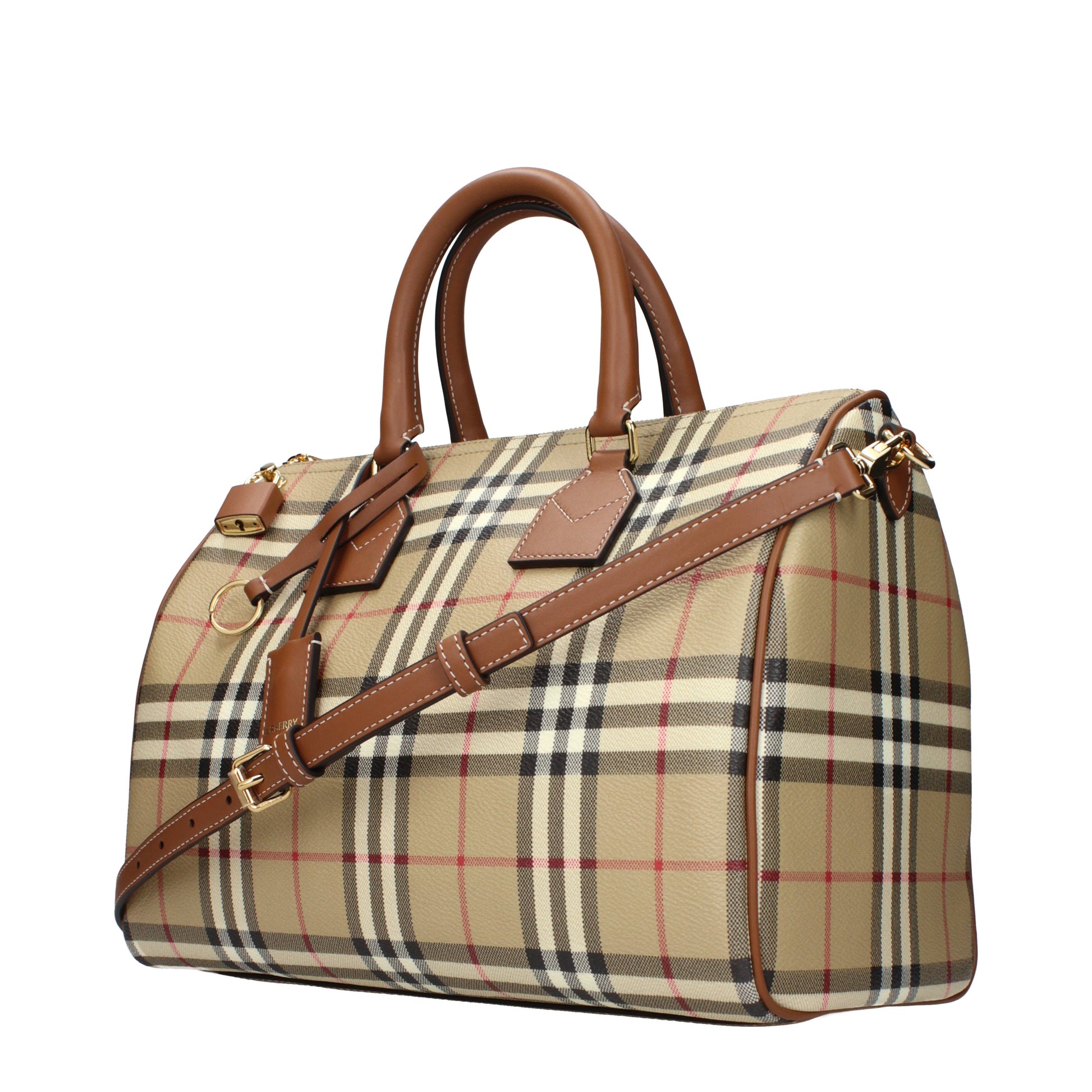 Burberry Handbags Women Fabric  Beige/Brown