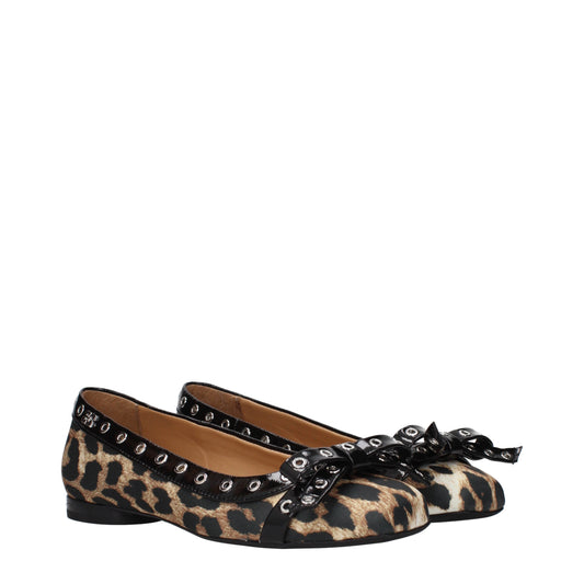 Ganni Women's Ballet Flats Fabric