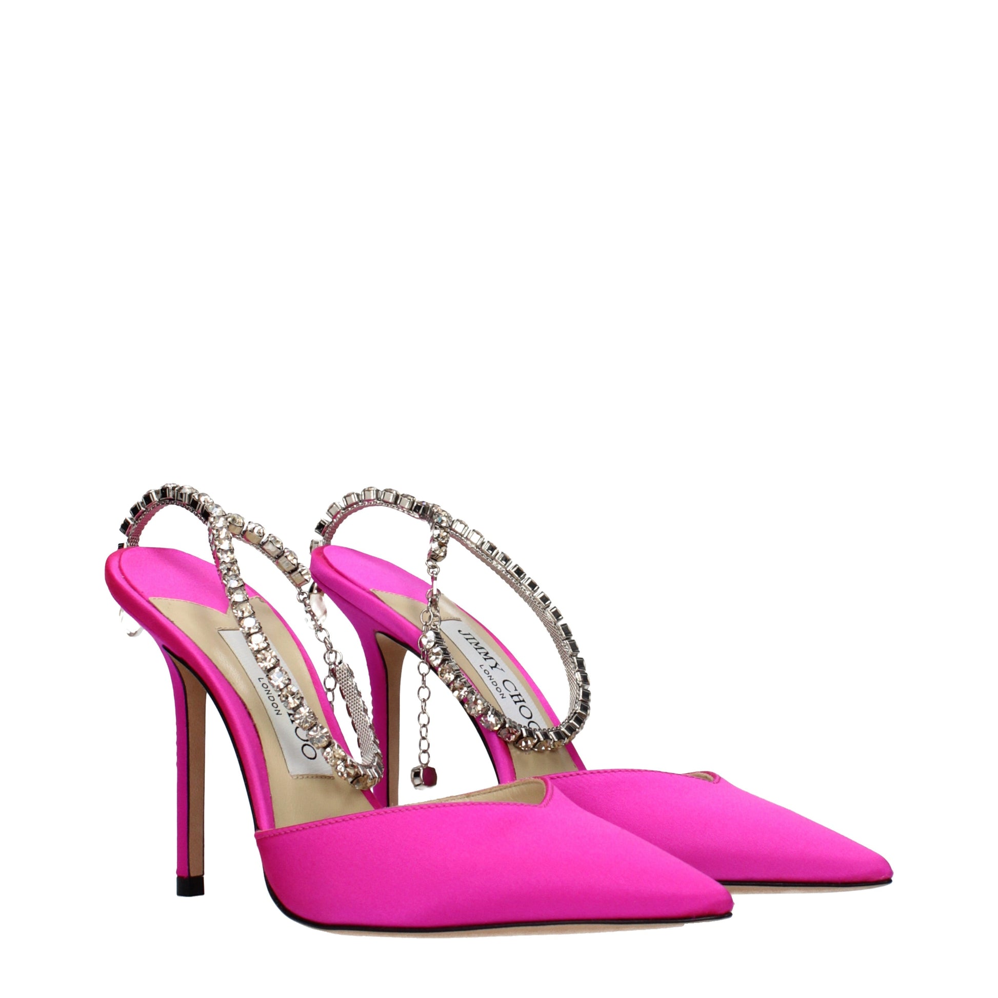 Jimmy Choo Sandals Women Satin Fuchsia