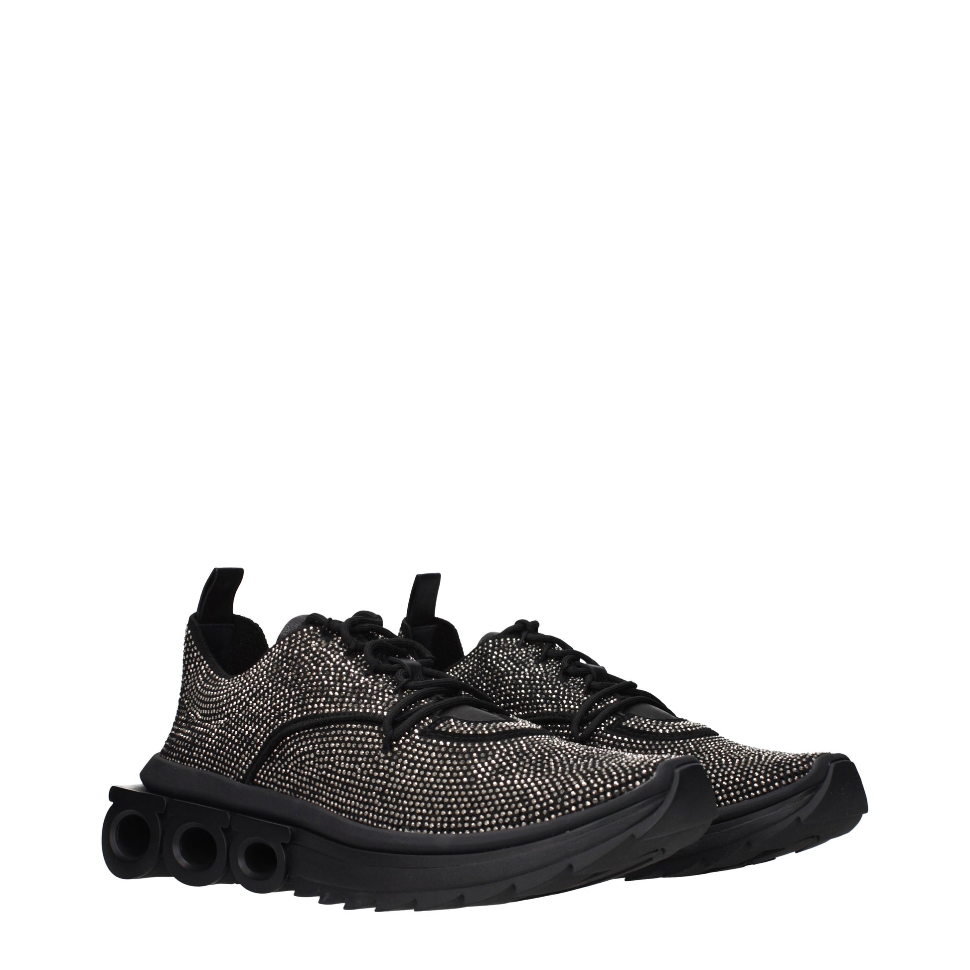 Salvatore Ferragamo Men's Sneakers Rhinestone