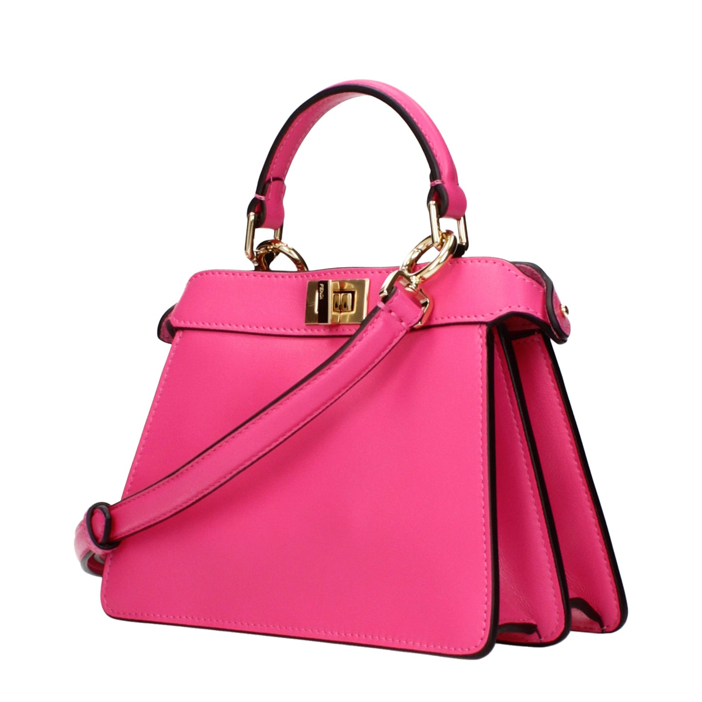 Fendi Handbags Women Leather Fuchsia