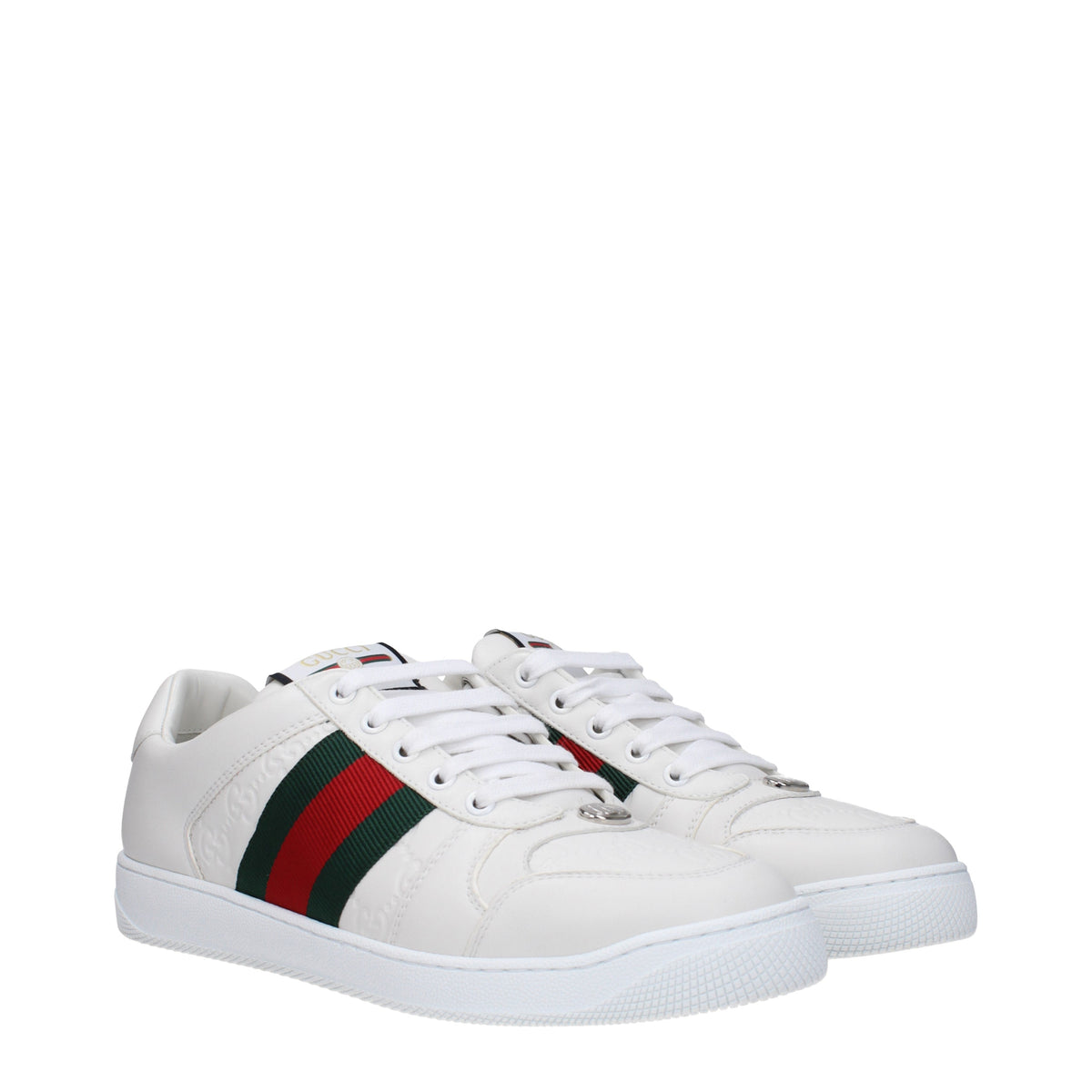 Gucci Sneakers Men Leather White