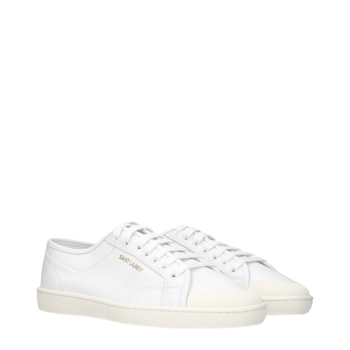 Saint Laurent Sneakers Men Leather White