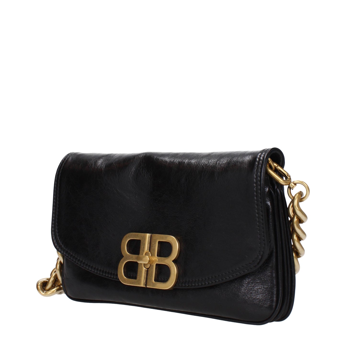 Balenciaga Shoulder Bags Women Leather Black