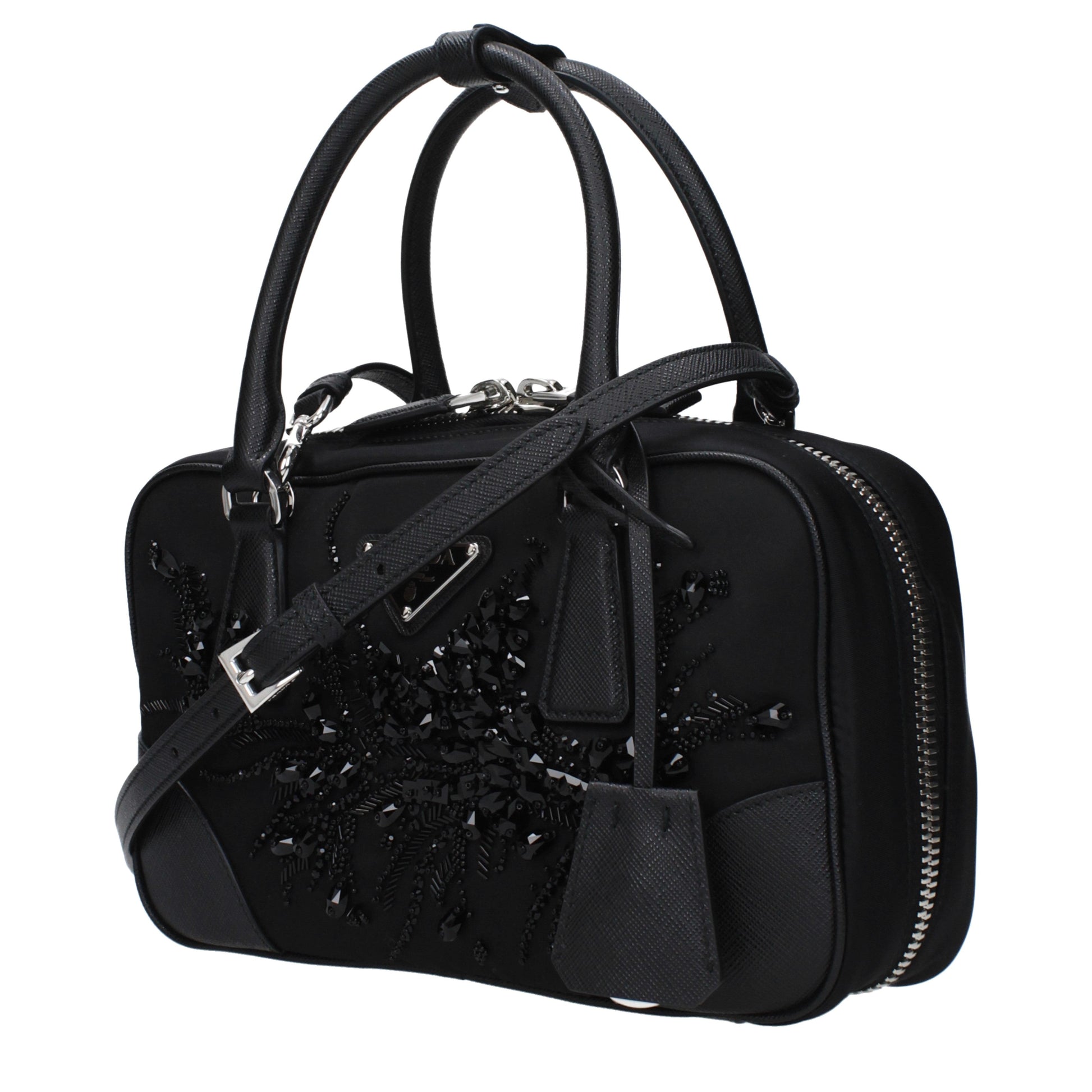 Prada Handbags Women Fabric  Black