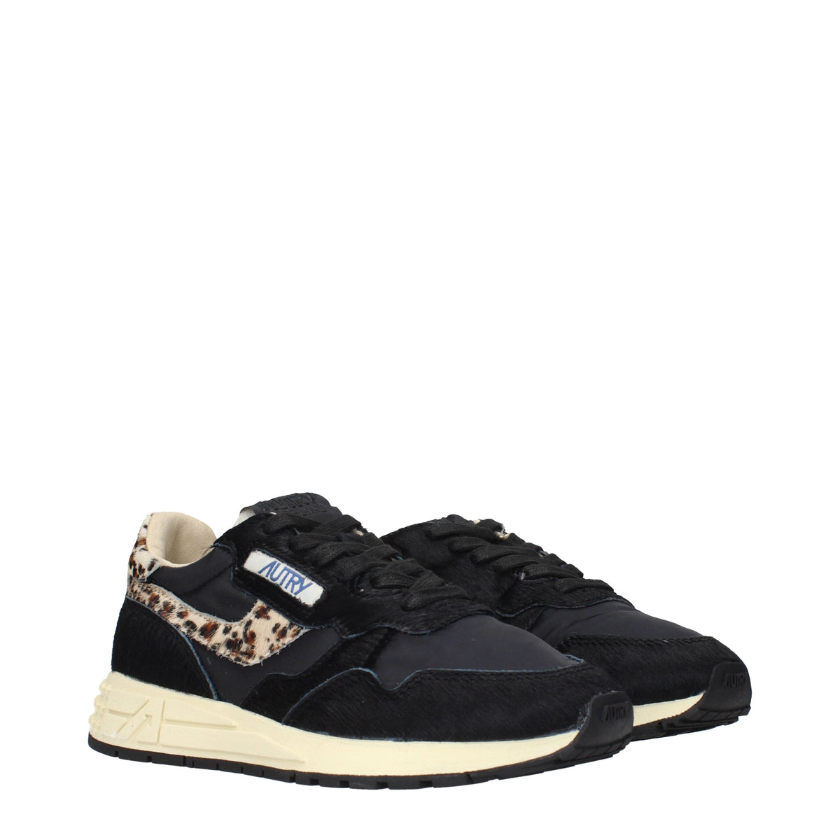 Autry Sneakers Women Fabric  Black/Leopard