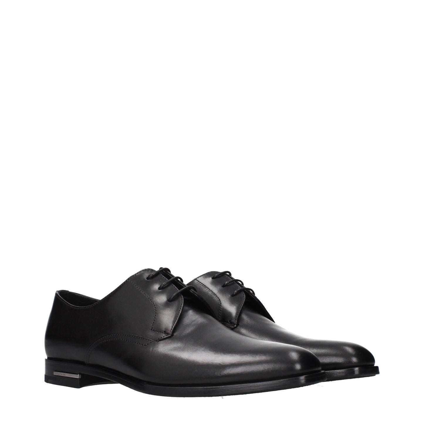 Prada Lace up and Monkstrap Men Leather Black