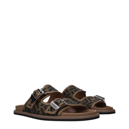 Fendi Men's Slippers and Clogs Fabric