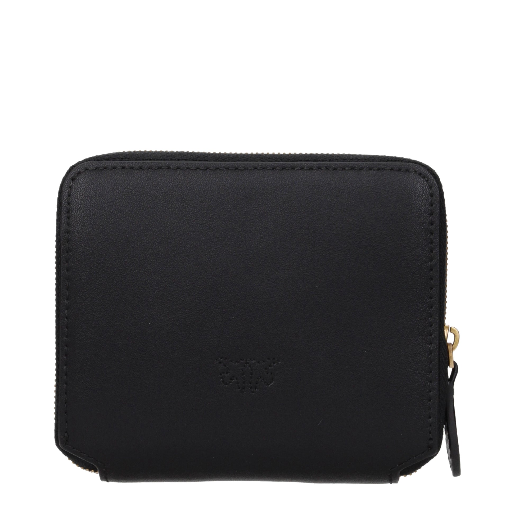 Pinko Wallets Women Leather Black