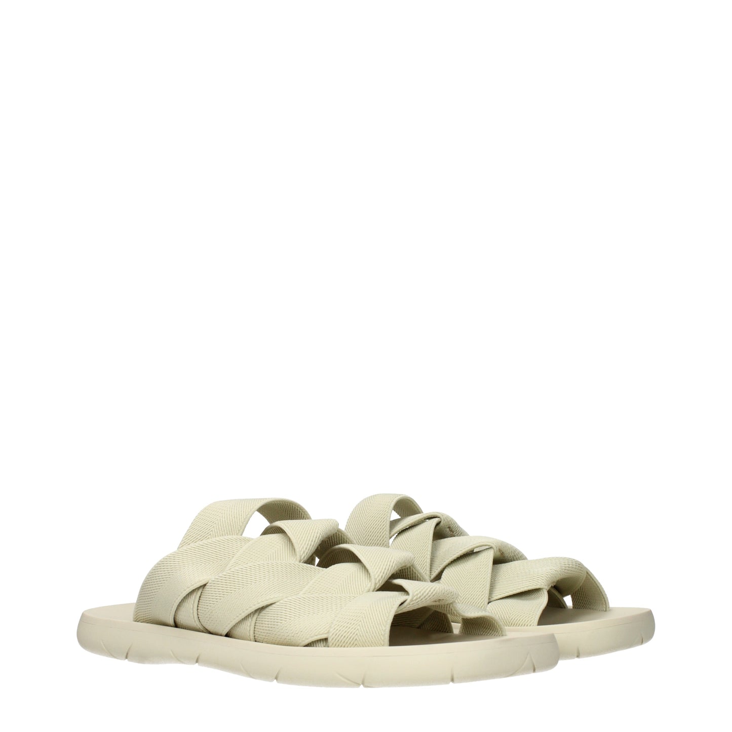 Bottega Veneta Men's Slippers and Clogs Fabric Salt