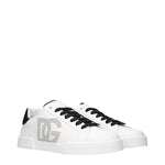 Dolce&Gabbana Sneakers Men Leather White/Black