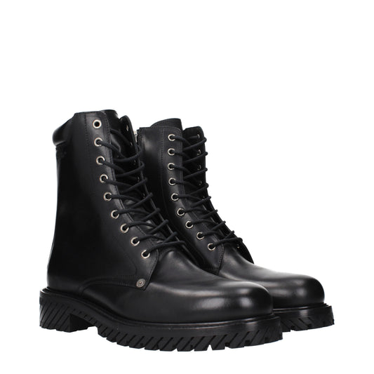 Off-White Men's Ankle Boots Leather