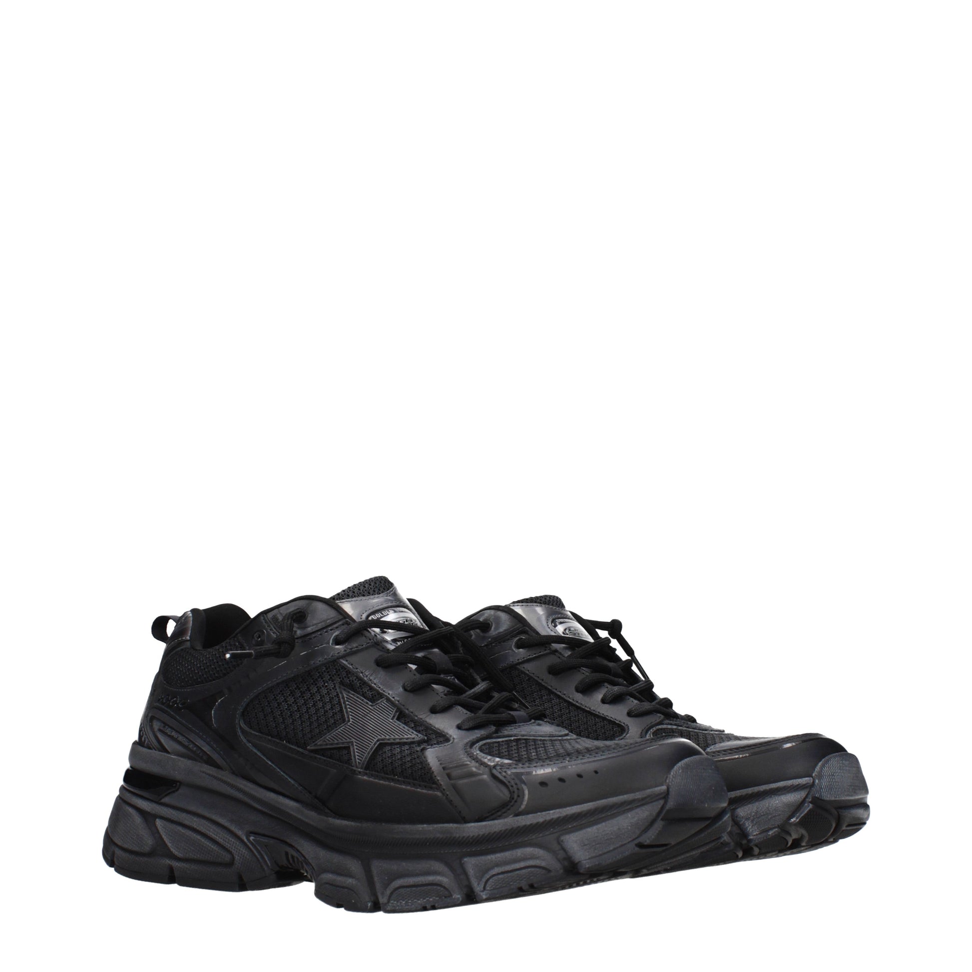 Golden Goose Sneakers Men Fabric  Black
