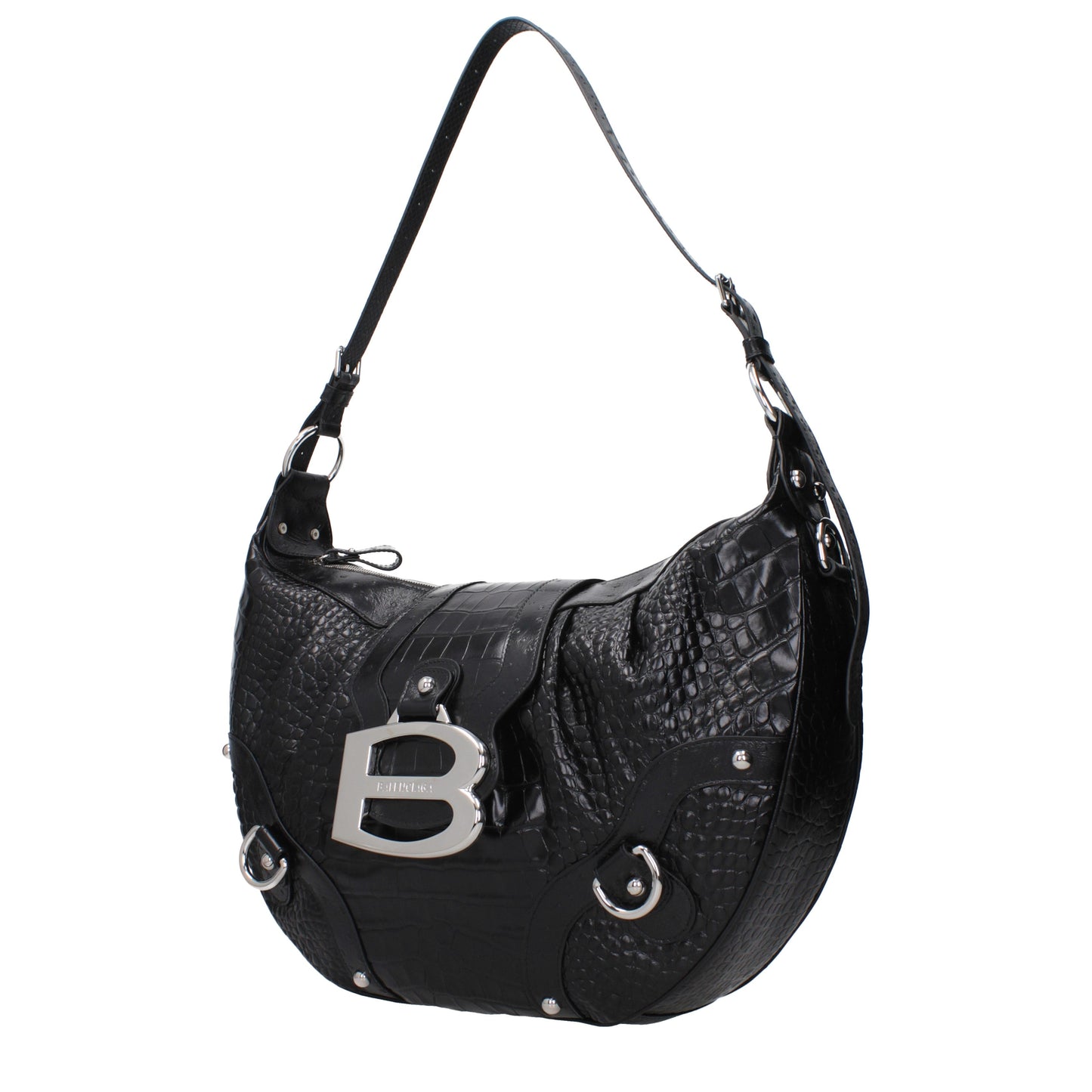 Balenciaga Shoulder Bags Women Leather Black