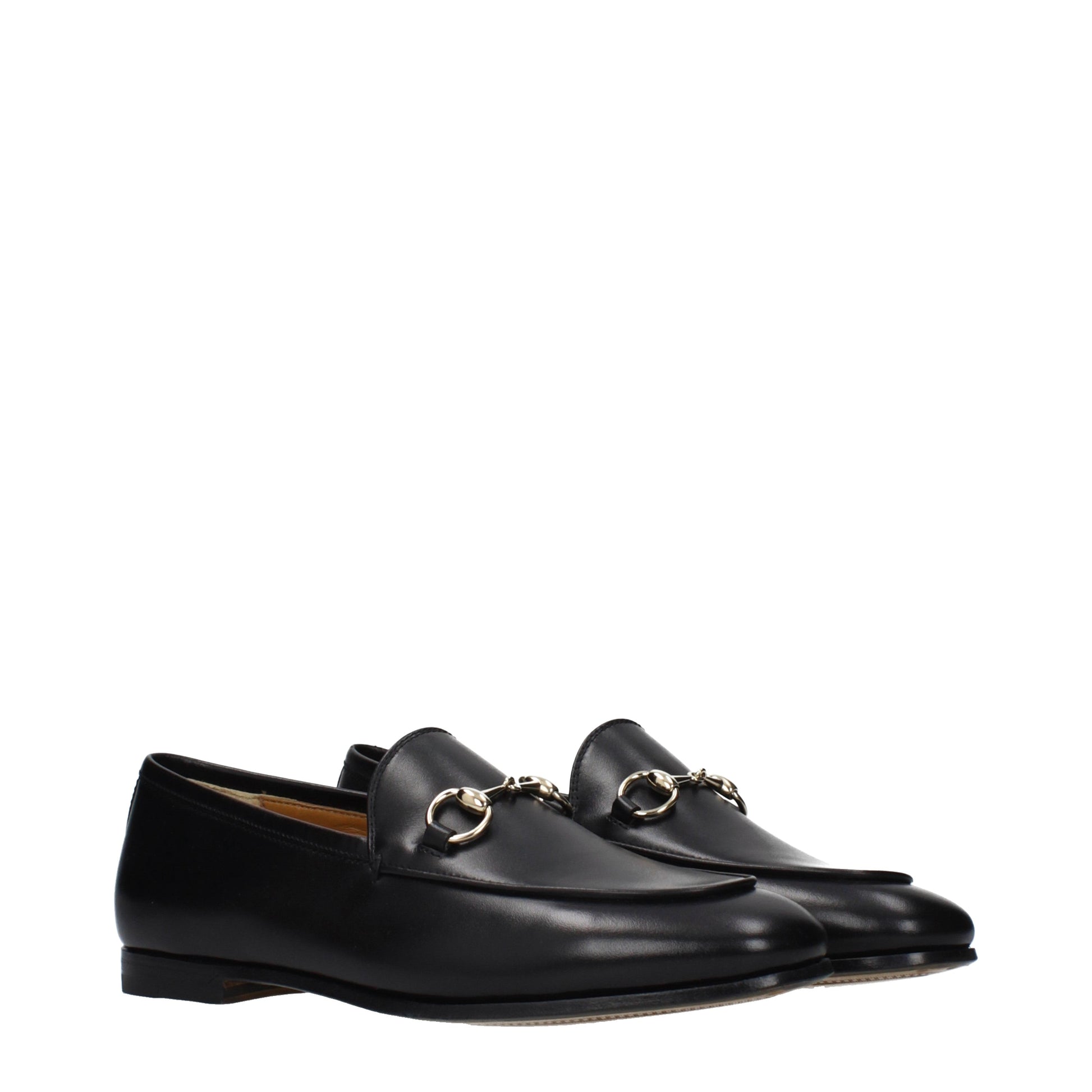 Gucci Loafers Women Leather Black