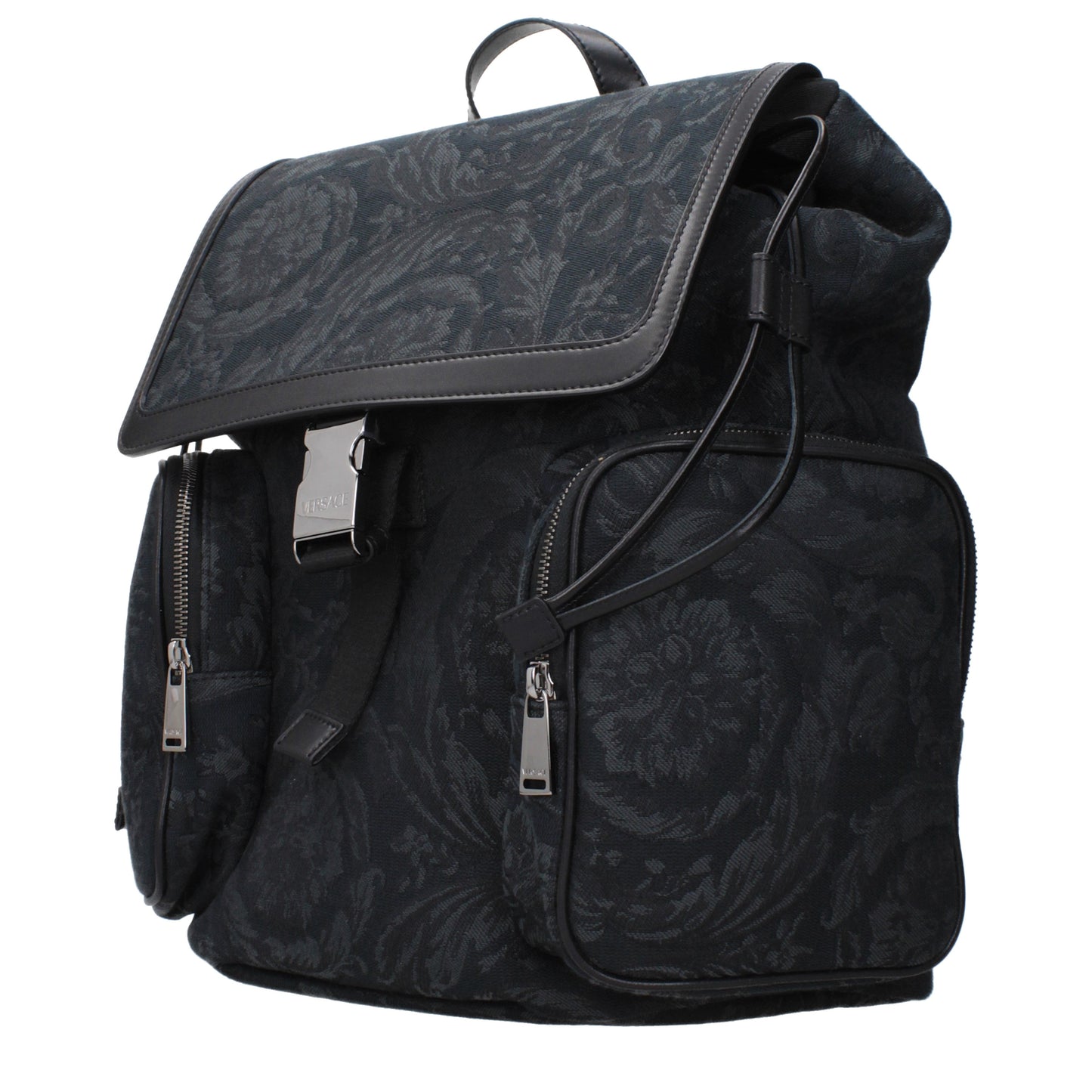 Versace Backpacks and Bumbags Men Fabric  Black