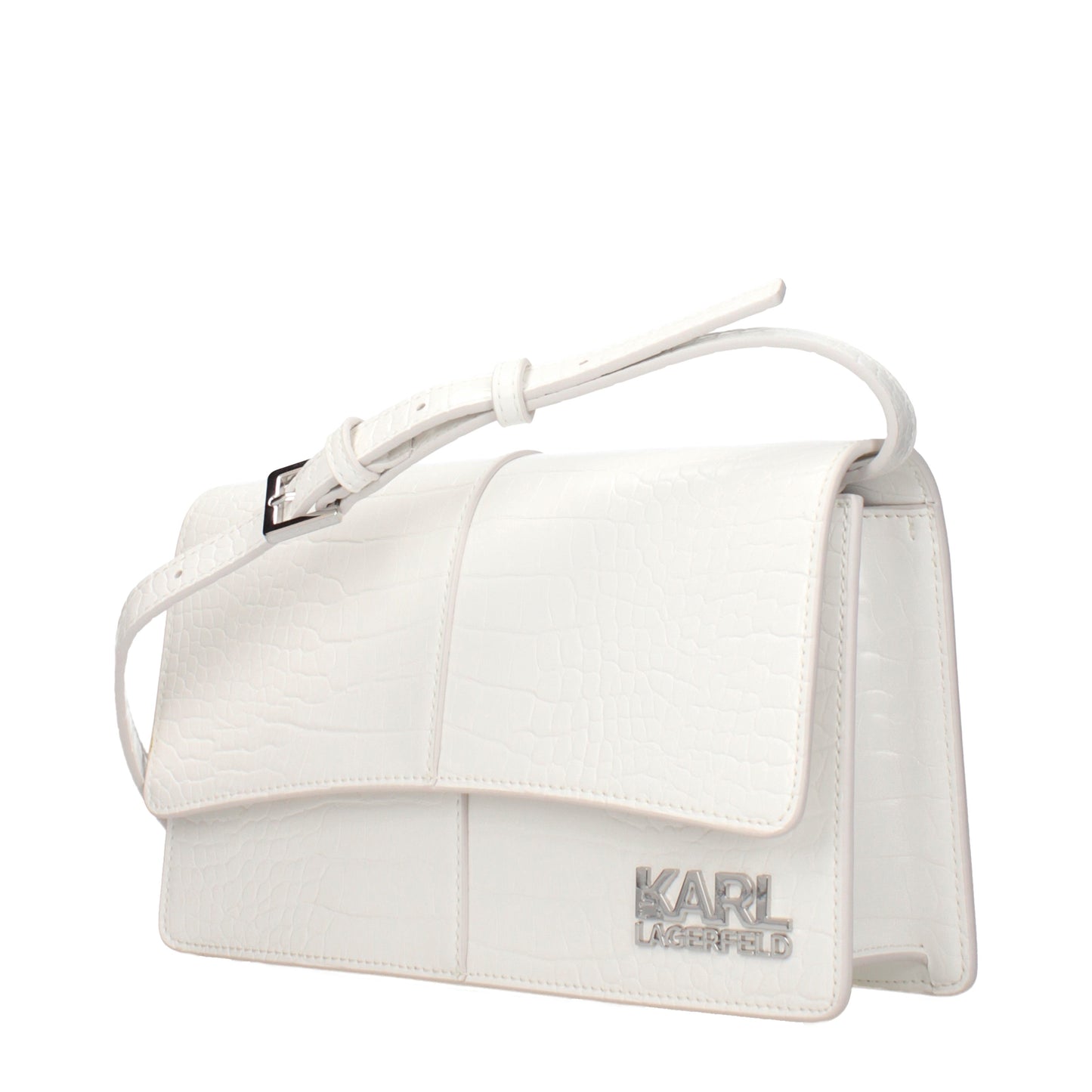 Karl Lagerfeld Crossbody Bags Women Polyurethane White/Off White