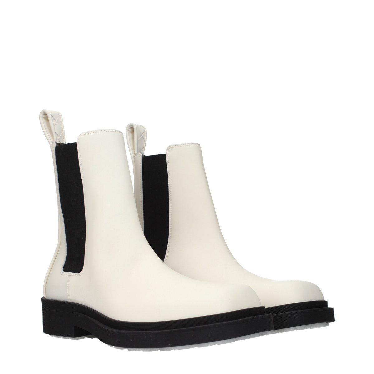 Bottega Veneta Ankle Boots Women Leather Beige/Light Ivory