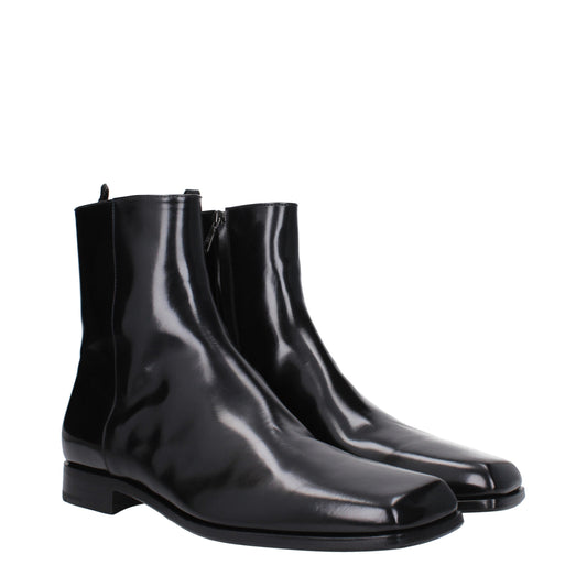 Prada Men's Ankle Boots Leather