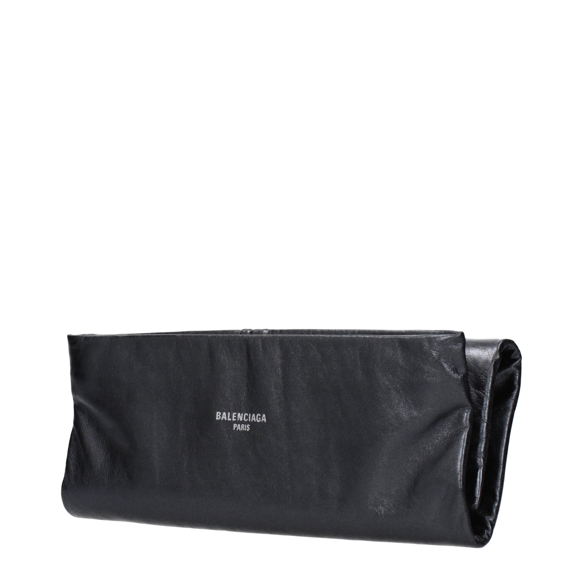 Balenciaga Clutches Women Leather Gray/Steel