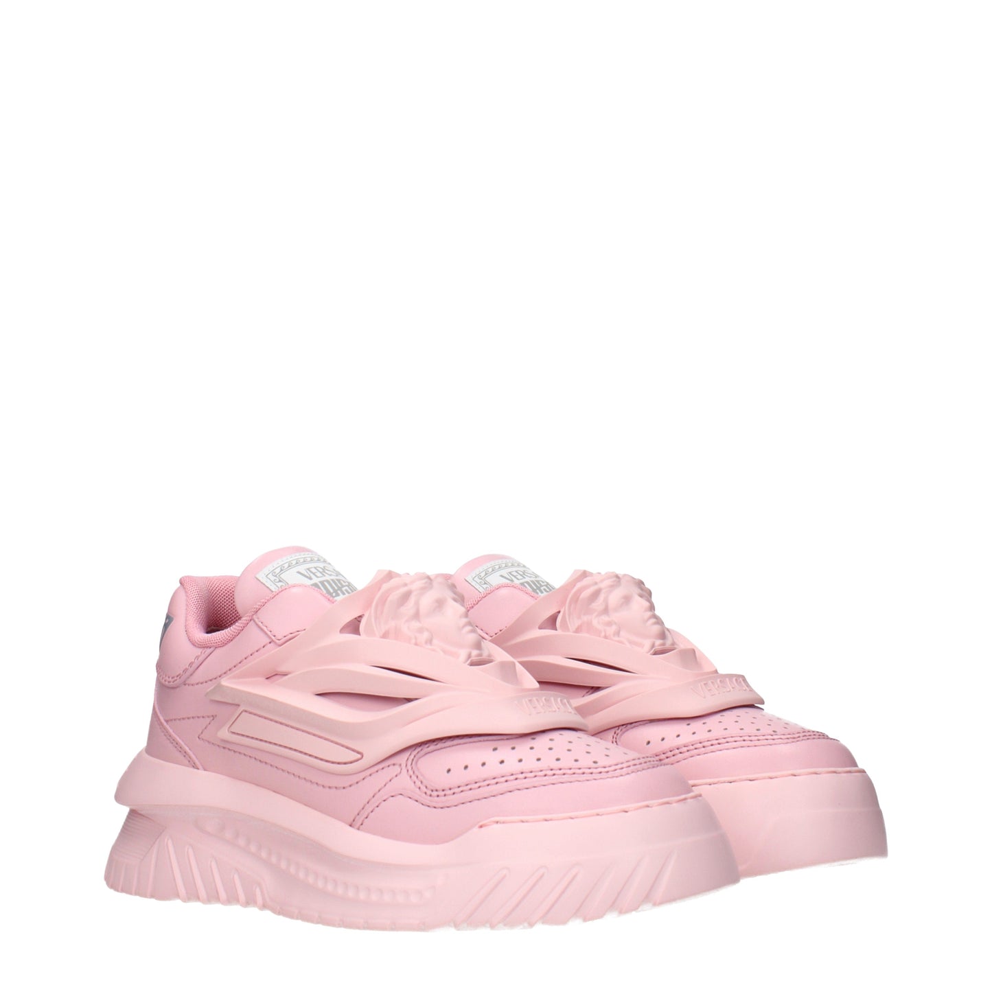 Versace Sneakers Women Leather Pink