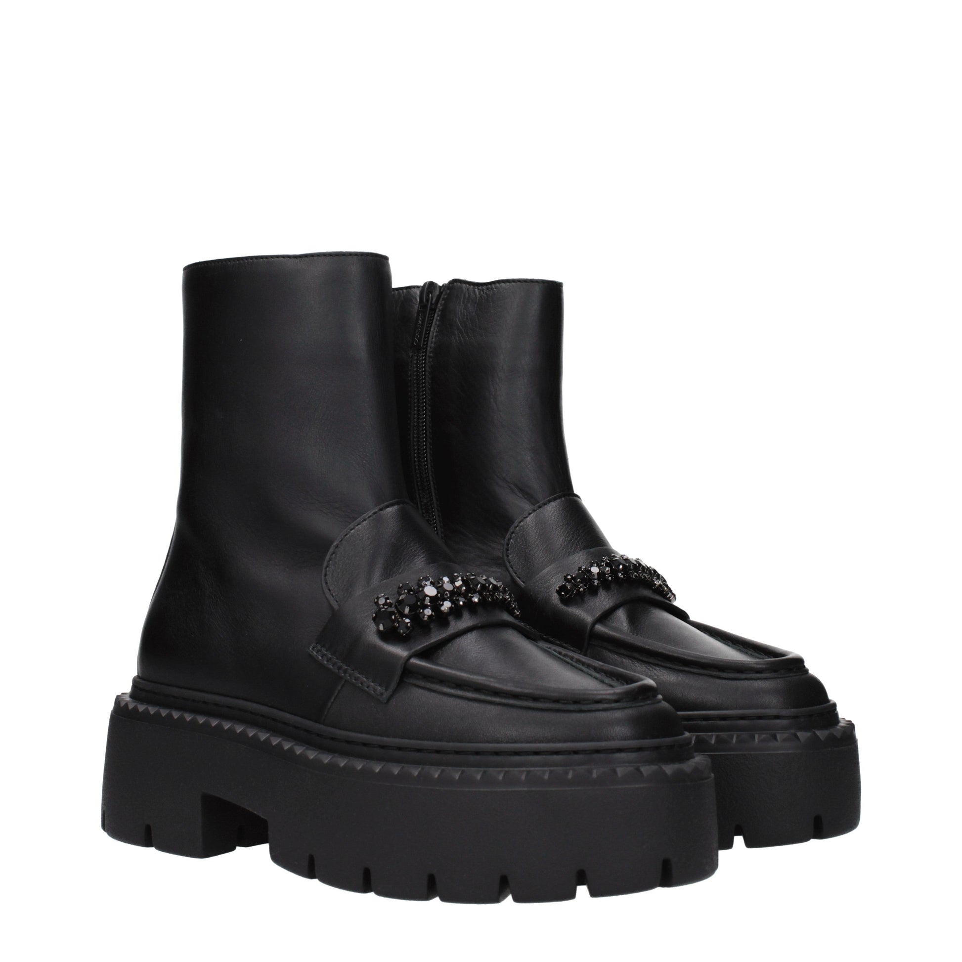 Jimmy Choo Ankle Boots Women Leather Black