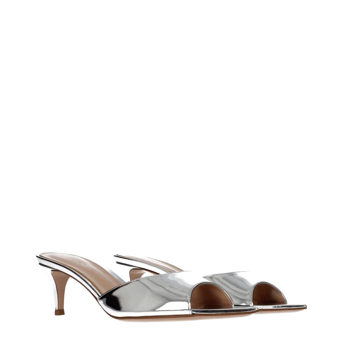 Gianvito Rossi Sandals Women Leather Silver