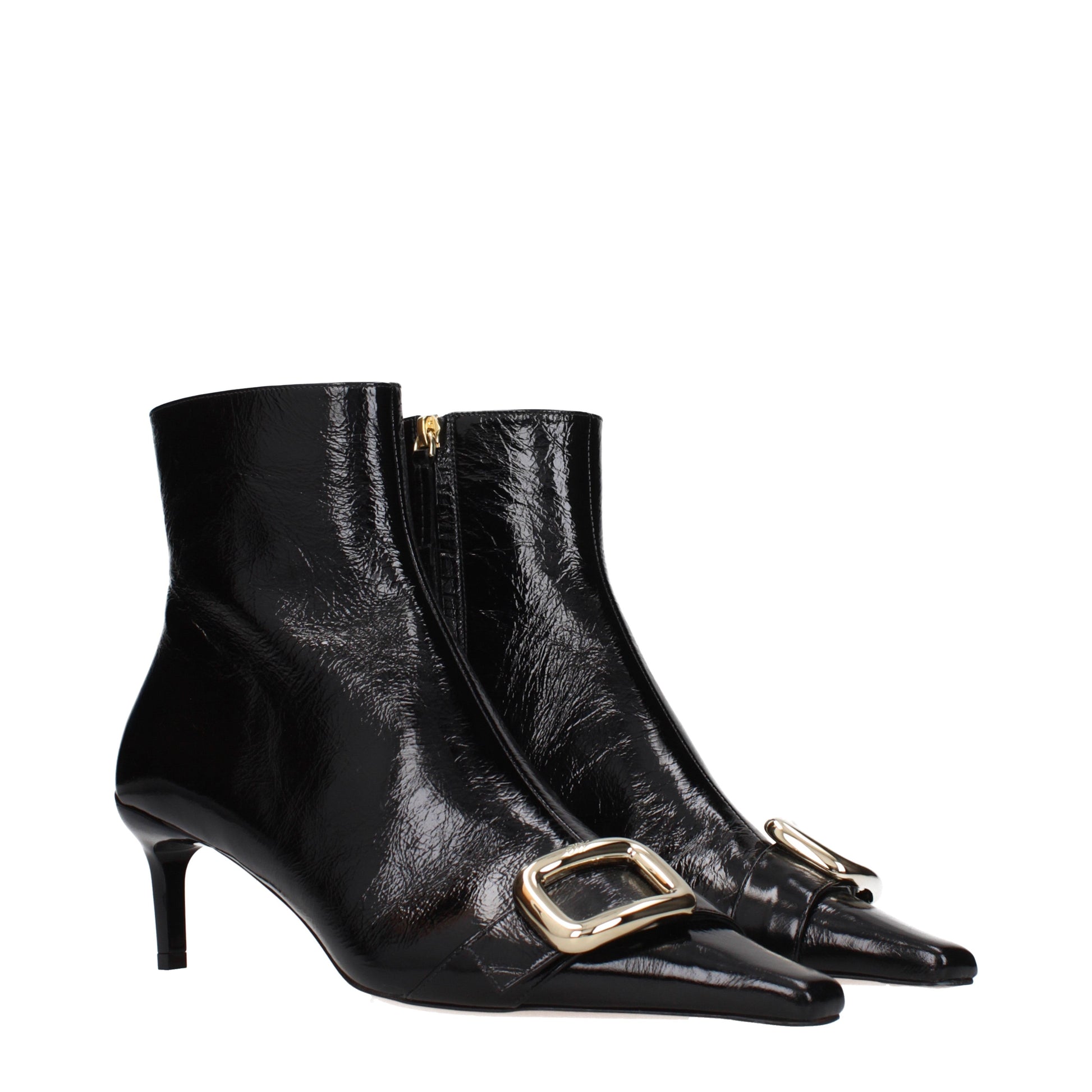 Roger Vivier Ankle Boots Women Patent Leather Black