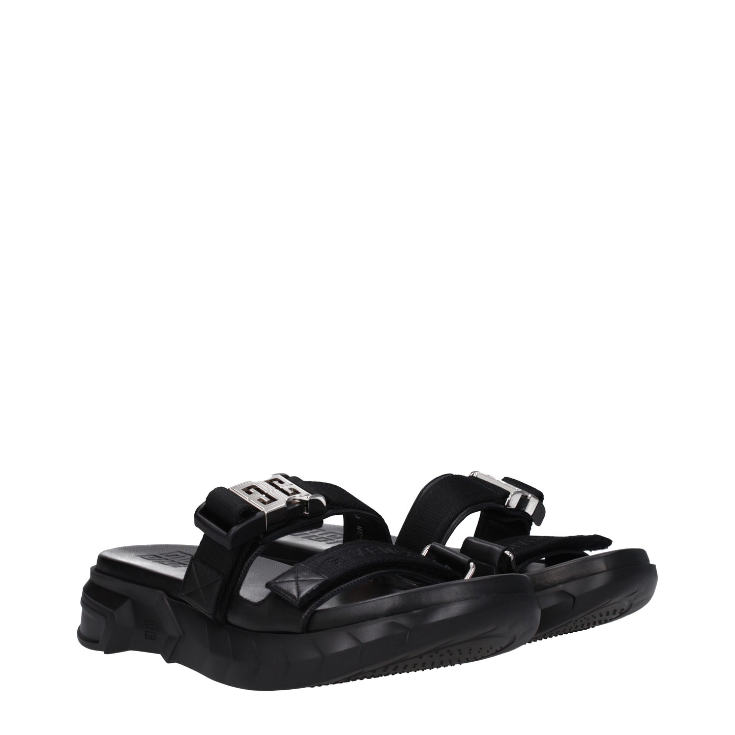 Givenchy Sandals & Slippers Men Fabric  Black