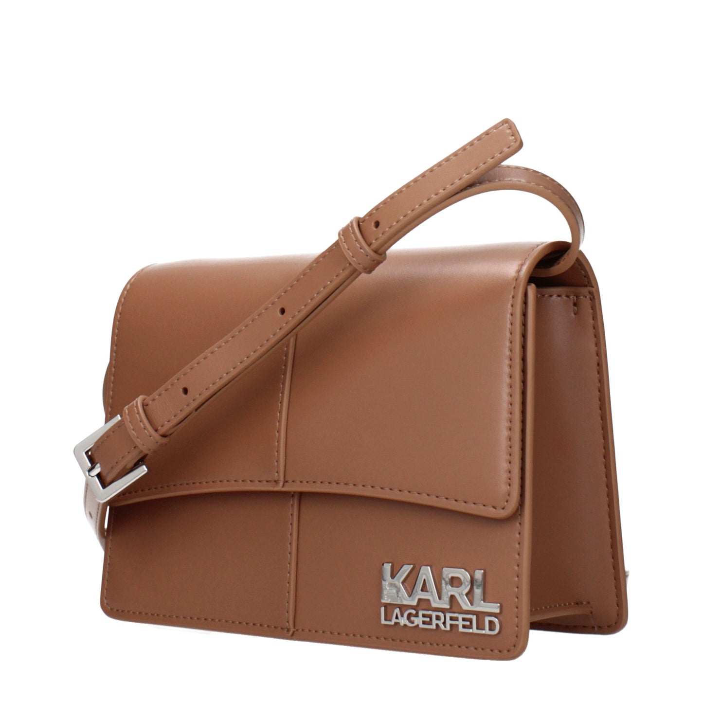 Karl Lagerfeld Crossbody Bags Women Polyurethane Brown/Land