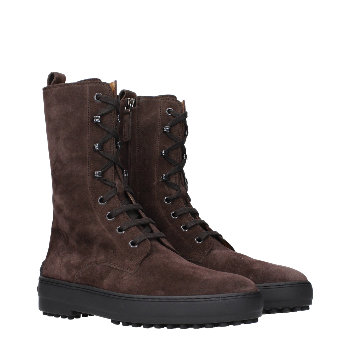 Tod's Ankle Boots Women Suede Brown/Rosewood