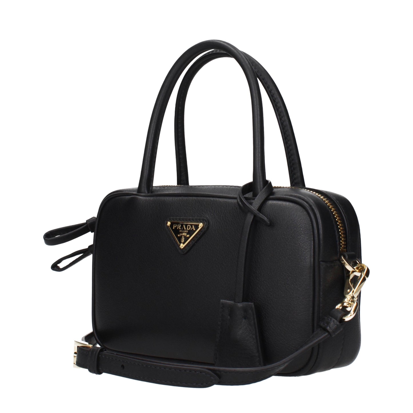 Prada Handbags Women Leather Black